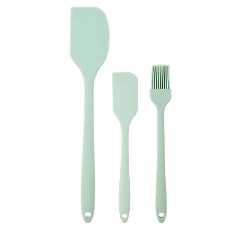 3-Piece Silicone Spatula Set – Non-Stick Kitchen Baking Tools for Cakes, Bread & Jam