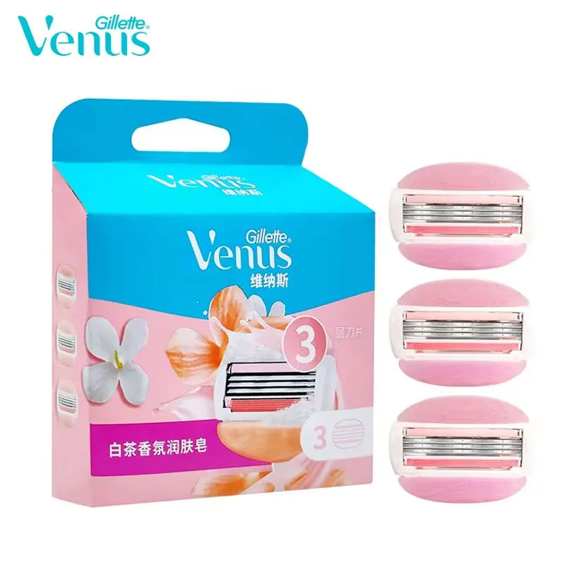Gillette Venus ComfortGlide White Tea Razor Blade Refills - 3-Layer Blades for Smooth Shaving on All Skin Types