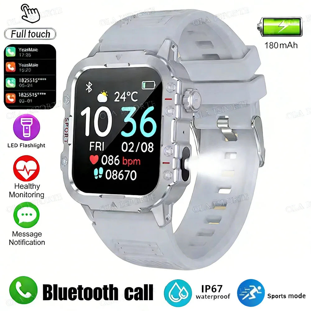 Military Smart Watch HT30 - Outdoor Sports Fitness Tracker with GPS & Bluetooth Calls