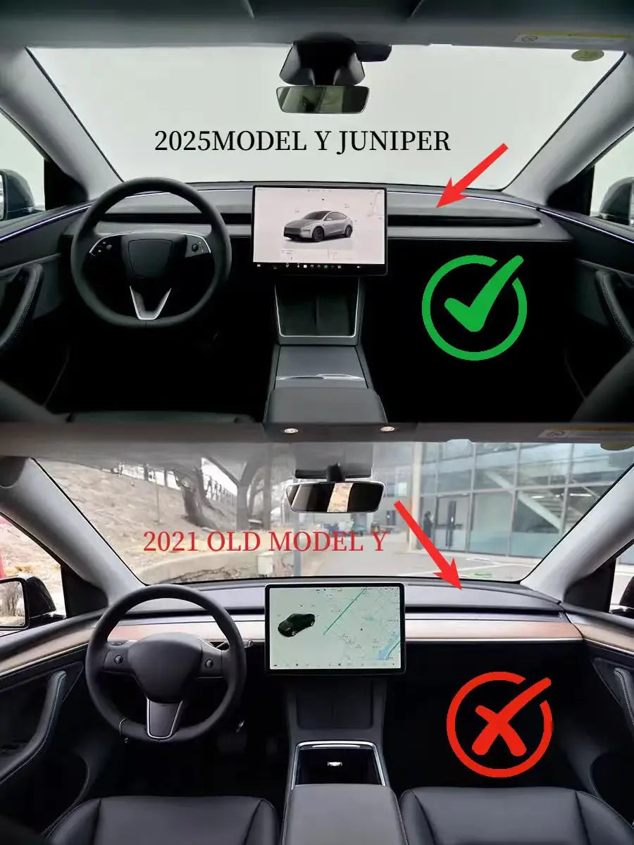 Tesla Model 3 Highland 2024 & Model Y 2025 Magnetic Phone Mount - Anti-Shake Vibration-Resistant Car Holder Stand