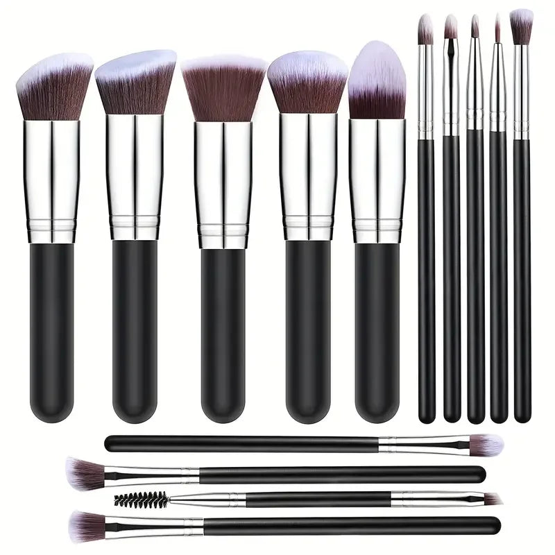 14PCS Makeup Brushes Set β Soft & Fluffy Foundation, Blush, Powder, Eyeshadow Brushes, Perfect Christmas Gift