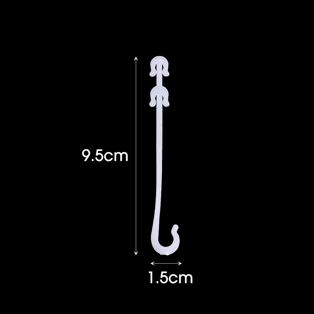 Plant Tomato Support J Hooks - Reusable Trellis Buckle Clips for Vegetables & Climbing Vines (1β100 PCS)