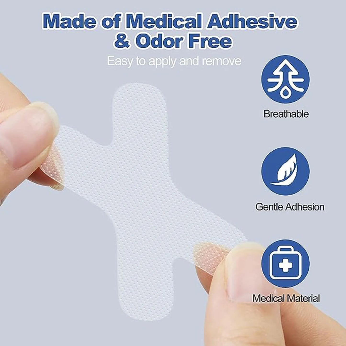 Anti-Snoring Mouth Tape & Nasal Strips β Transparent Breath Aid Nose Patch for Better Sleep and Snoring Relief