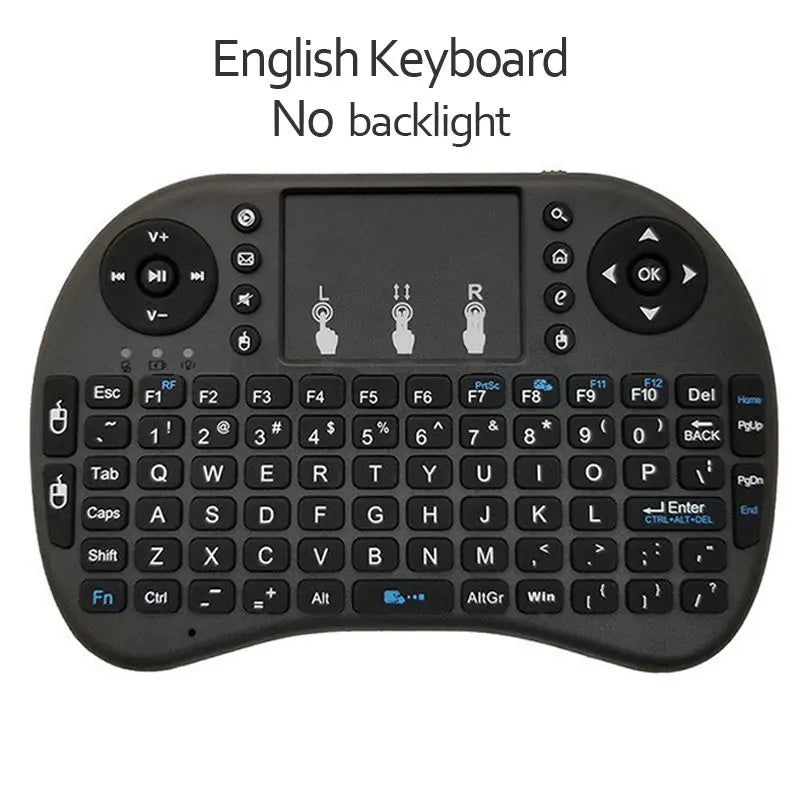2.4G Air Mouse Remote β Colorful Backlight Touchpad Keyboard for Android TV Box & PC I8 Mini Wireless