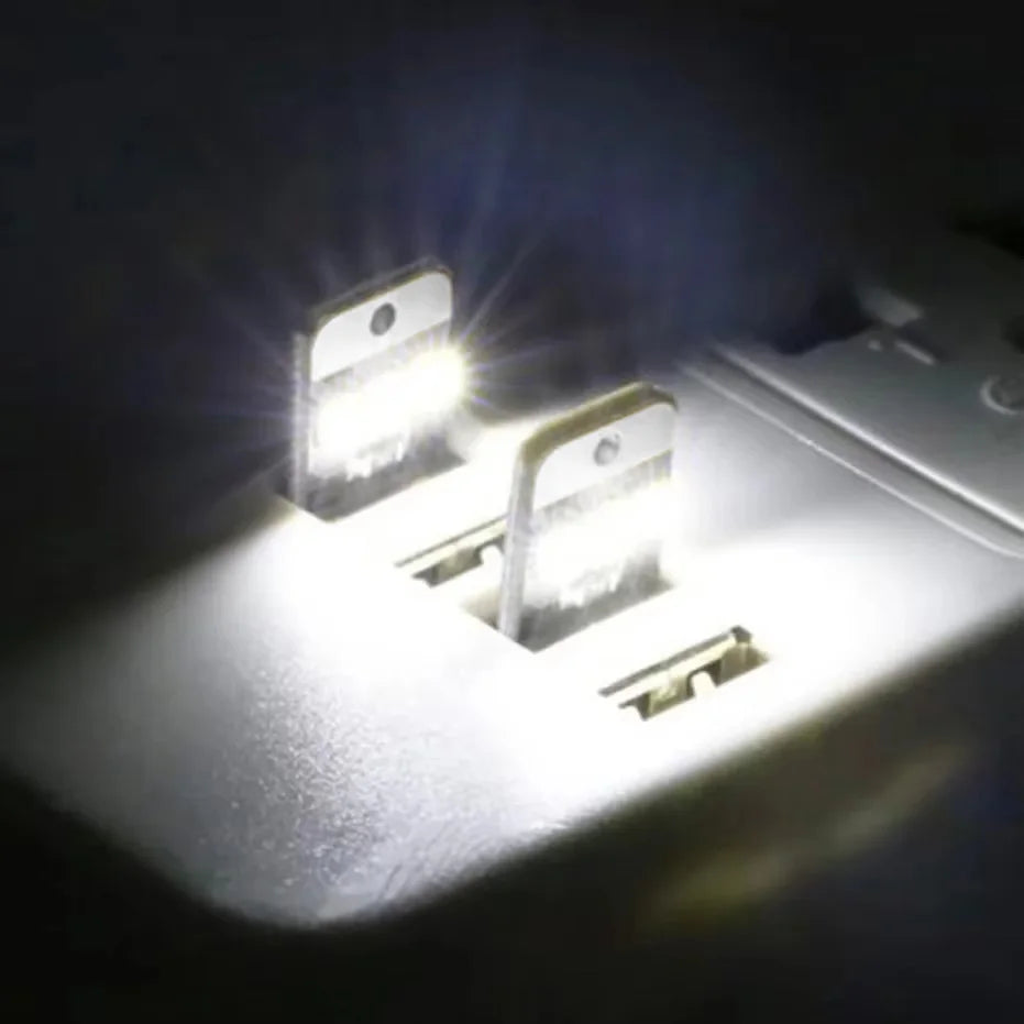 20-Pack Mini USB Book Lights - 2835 SMD LED Reading Lamps for Power Banks, Computers & Laptops