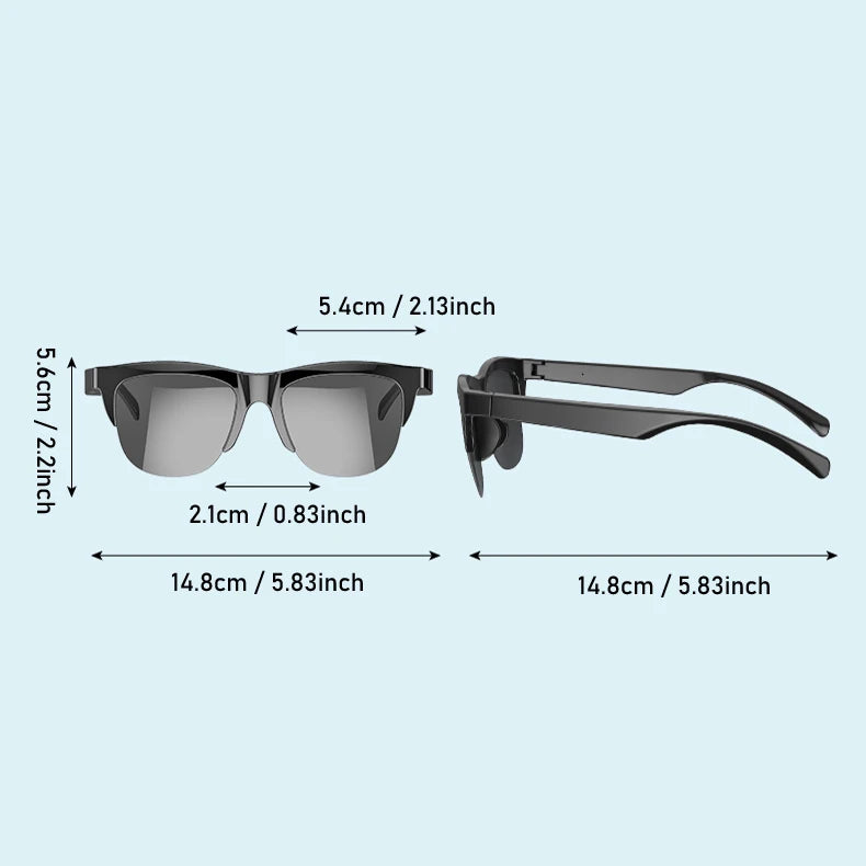 Smart Bluetooth V5.3 Sunglasses β Cutting-Edge Technology for Outdoor Sports, HIFI Sound, UV Protection, and Style, Designed for Men and Women