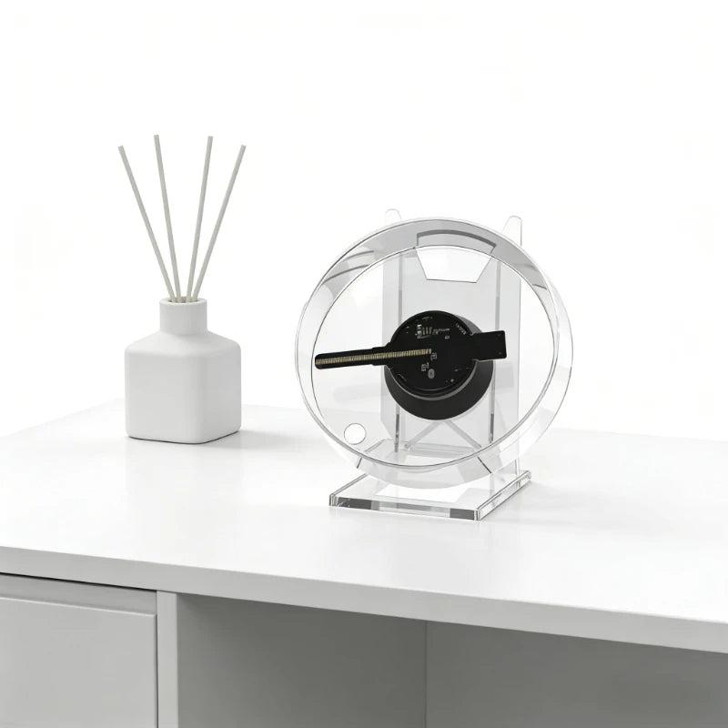 Mini 3D Holographic Projector Fan - Desktop LED Advertising Display with Remote Control & Stand