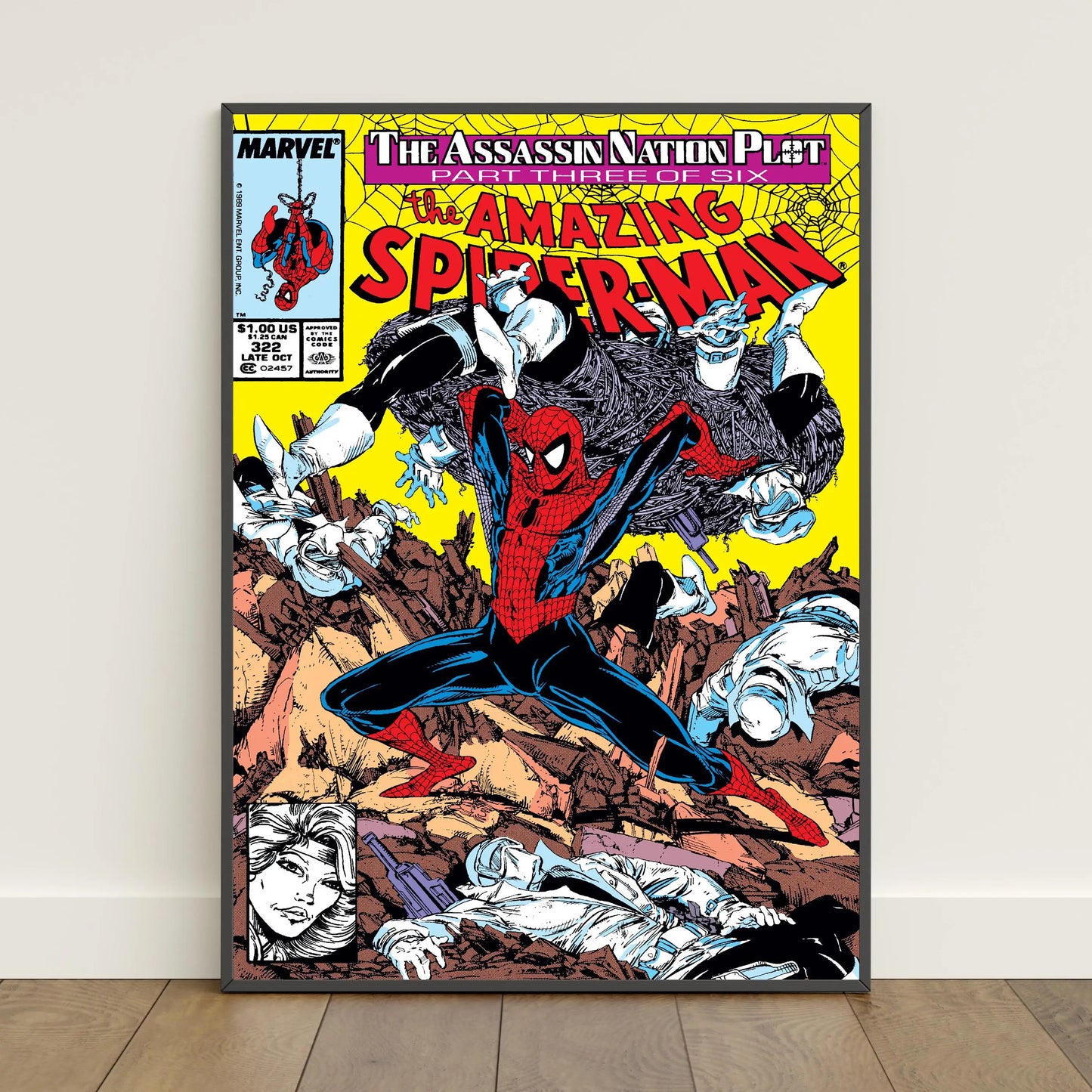 Spider-Man Comic Book Poster - Peter Parker Movie-Inspired Canvas Wall Art