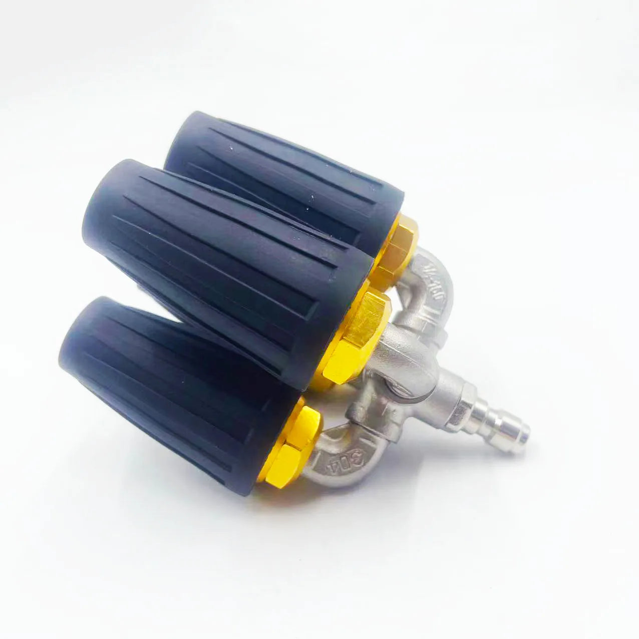 4-in-1 Turbo Pressure Washer Nozzle - 360° Rotating Nozzle with 1/4" Quick Connector, 2.5 Orifice & 4000 PSI