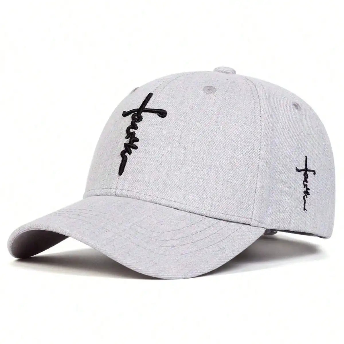 Fashion Faith Embroidery Baseball Cap – Unisex Cotton Snapback Hat for Men & Women, Spring/Summer Hip Hop Trucker Gorras