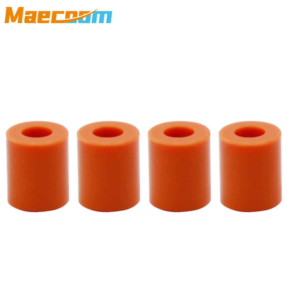 3D Printer Hot Bed Leveling Silicone Spacer Set β High Temperature Solid Column Parts Kit (3 Long + 1 Short) for CR-10/CR-10S/Ender-3 Repair & Upgrade Accessories