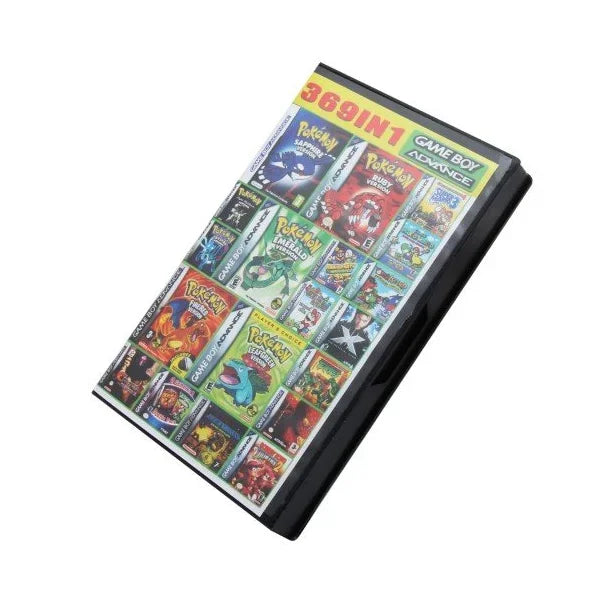 369-in-1 GBA 32-Bit Game Cartridge – Retro Multi-Game Card for Game Boy Advance, GBA SP & NDS, Pokémon & Classic Games English Version
