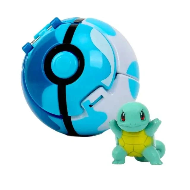 Pokemon Pokeball Figurine — Anime Action Figures including Pikachu & Charizard, Kids Collectible Toy Gift