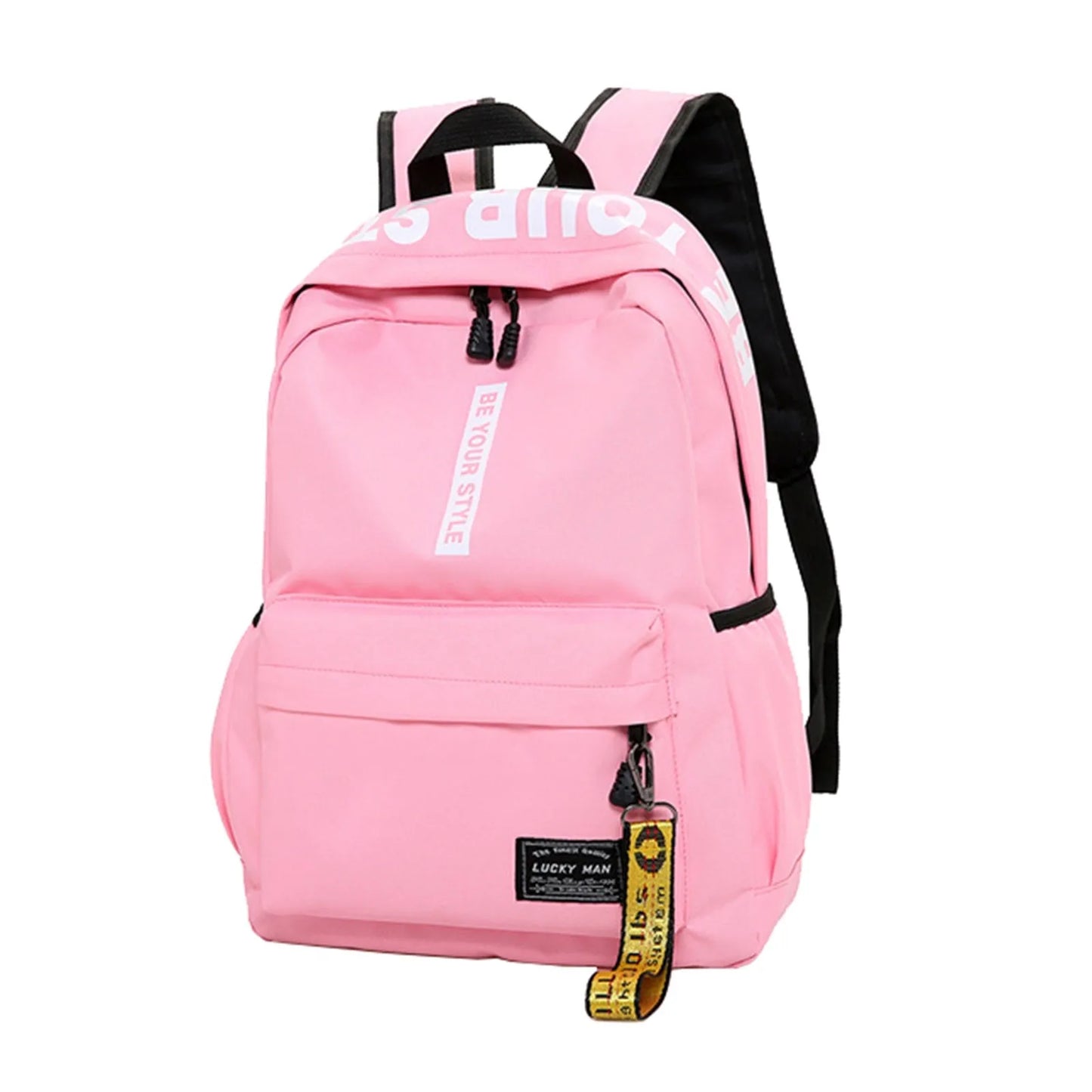 Lightweight Student Backpack – Custom Logo Casual Dual-Shoulder Bag with Arc Straps & Durable Oxford Fabric