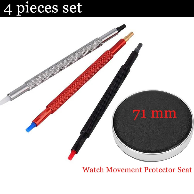Watch Movement Casing Cushion Pads – Leather Protective Holder for Repair & Battery Change (1/4/6/9/13PCS)