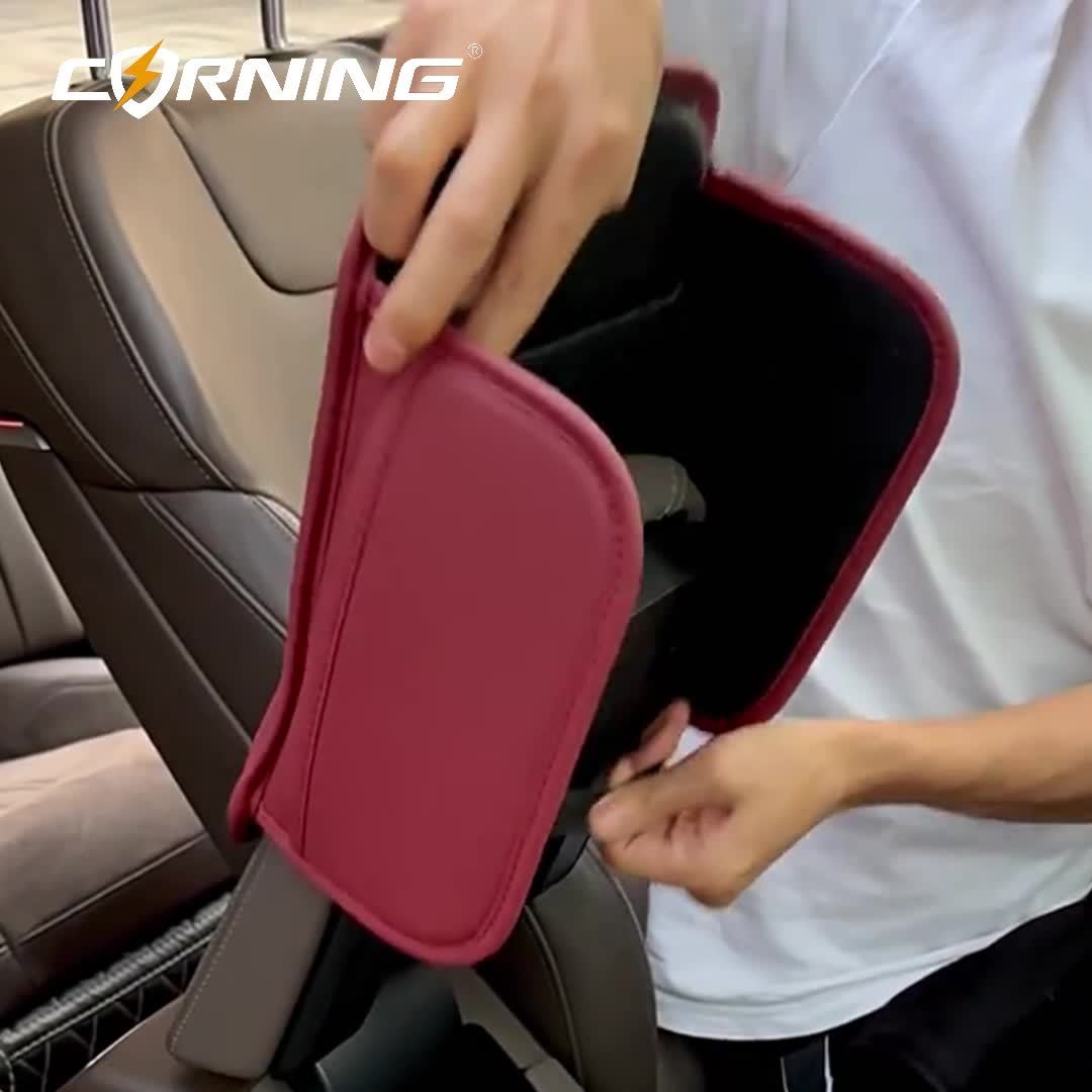 CORNING Luxury Faux Leather Car Armrest Pad – Waterproof, Extended and Heightened Center Console Cushion for Enhanced Comfort