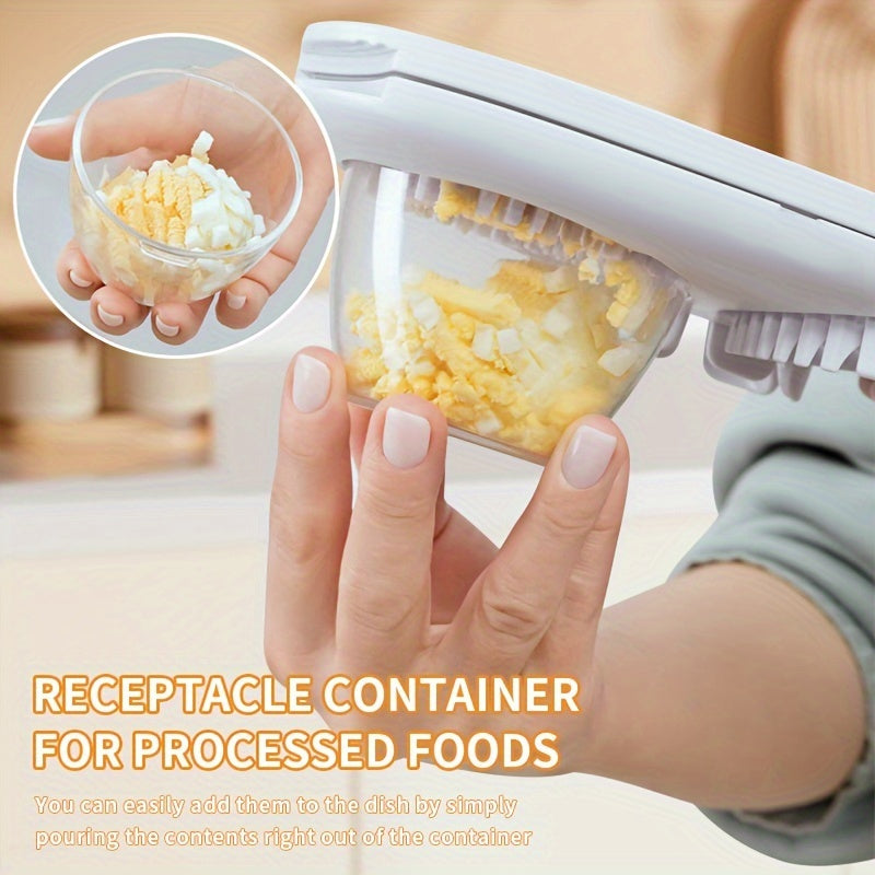 Heavy-Duty Egg Slicer - 3 Slice Modes for Hard Boiled Eggs and Dicing Fruits like Strawberries, Mushrooms, and Tomatoes