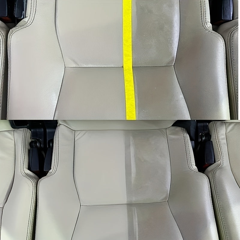 Car Interior Renewal Kit - Crystal Plating Wax for Dashboard and Plastic, Faux Leather Seat Restorer and Tire Shine Coating