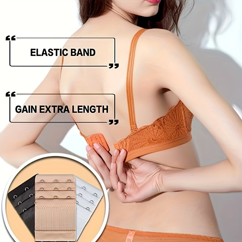 12 Pack Stretch Bra Buckle Extensions – 2/3/4 Hook Adjustment Back Buckles for Bra & Underwear Extension