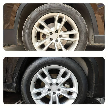 Black Shine Tire Wax - Durable, Long-Lasting Protection and Restoration Wax for Car, Bike, and Motorcycle Tires - Prevents Cracking, Whitening and Covers Scratches
