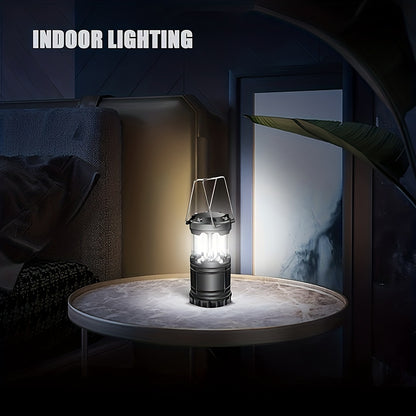 Buy 1 Get 1 Free – 2-Pack Ultra-Bright LED Camping Lanterns – Portable, Collapsible, Water-Resistant, Energy-Efficient Emergency Flashlights, Long-Lasting Battery Life ( AAA Batteries Not Included )