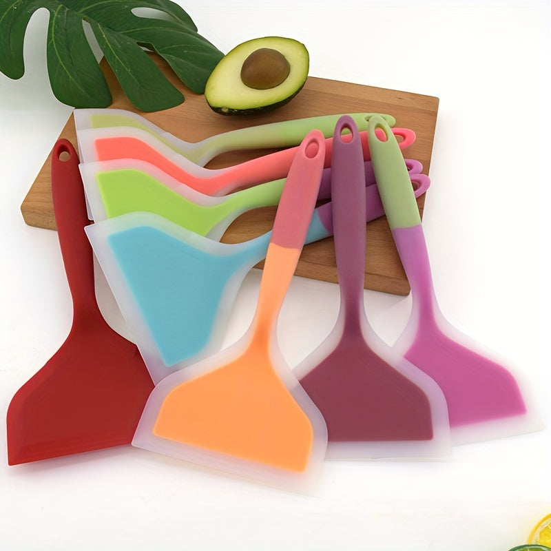Nonstick Pancake Shovel & Turner – Silicone Omelette Spatula for Eggs, Fish, Pizza, & Steak, Heat-Resistant Kitchen Utensil