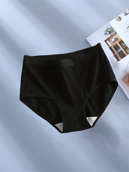 5pcs Comfy Seamless Cotton Briefs – Soft, Breathable, Stretchy Women’s Intimates, Solid Color, Hand Wash, Knit Fabric, No Sheer