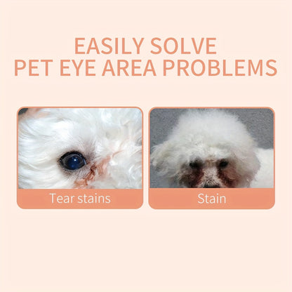 Pet Tear Stain Prevention Balm - Natural Eye Care for Dogs & Cats, Safe, Non-Irritating, Gently Cleanses & Repels Tears