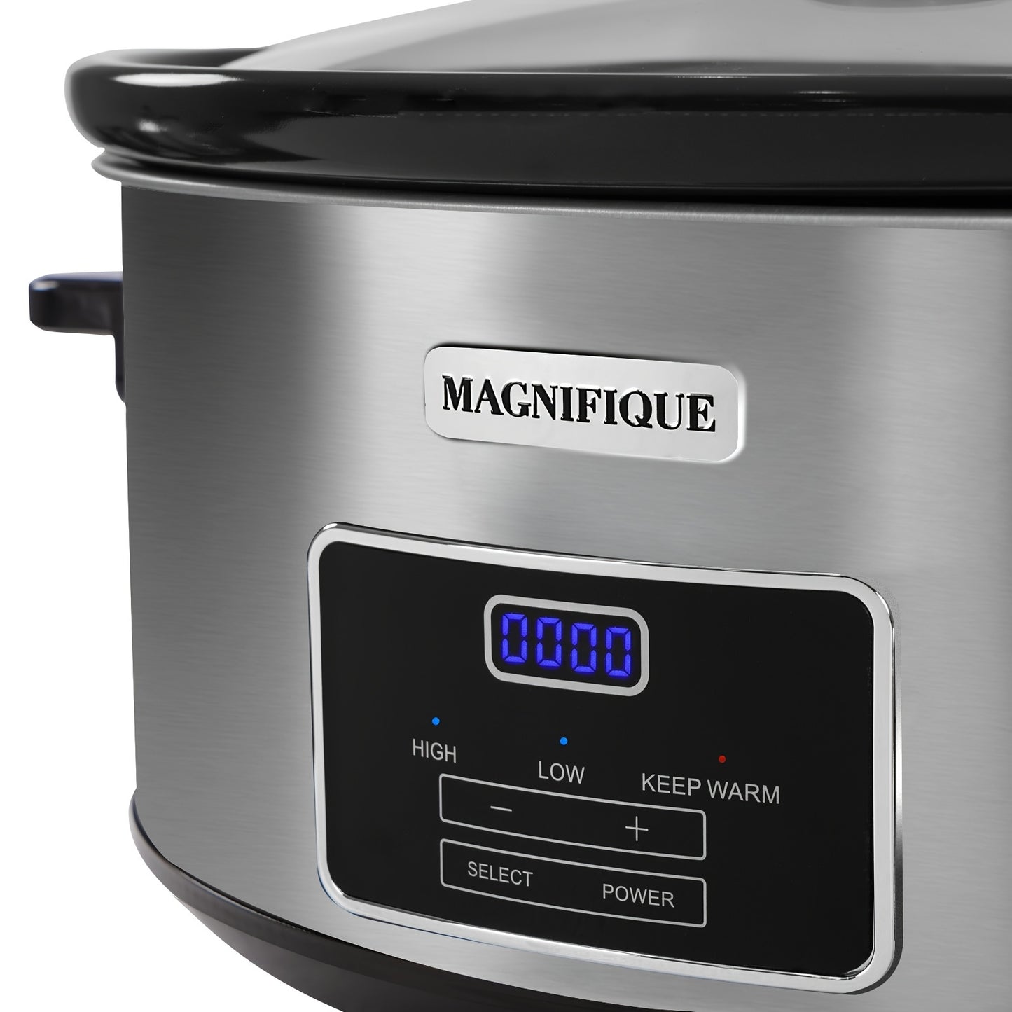8 Quart Digital Slow Cooker - Programmable Kitchen Appliance with Timer, Heat Settings for Family Dinners, Serves 10+