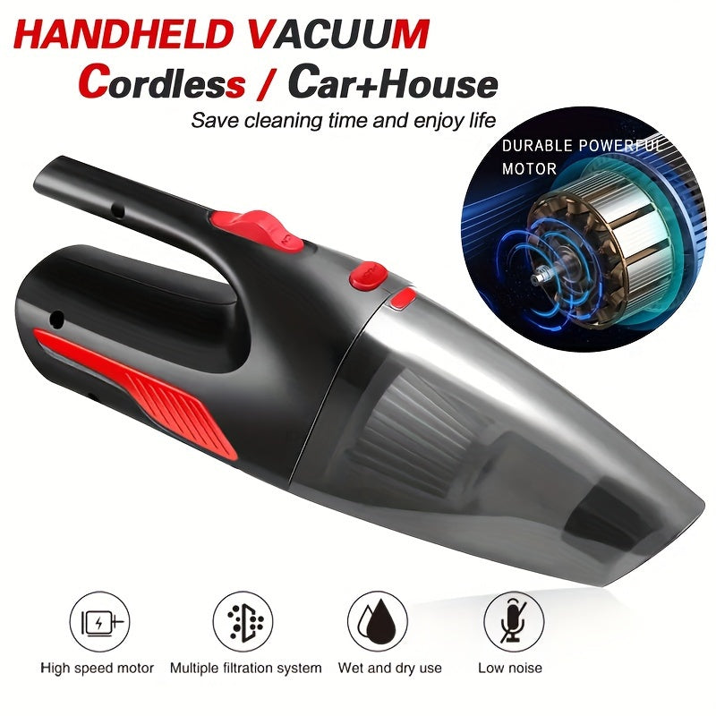 Wireless Mini Handheld Vacuum Cleaner – High-Power, USB Charging for Car Interior, Kitchen, Keyboard, Sofa – Dual-Use Home Appliance