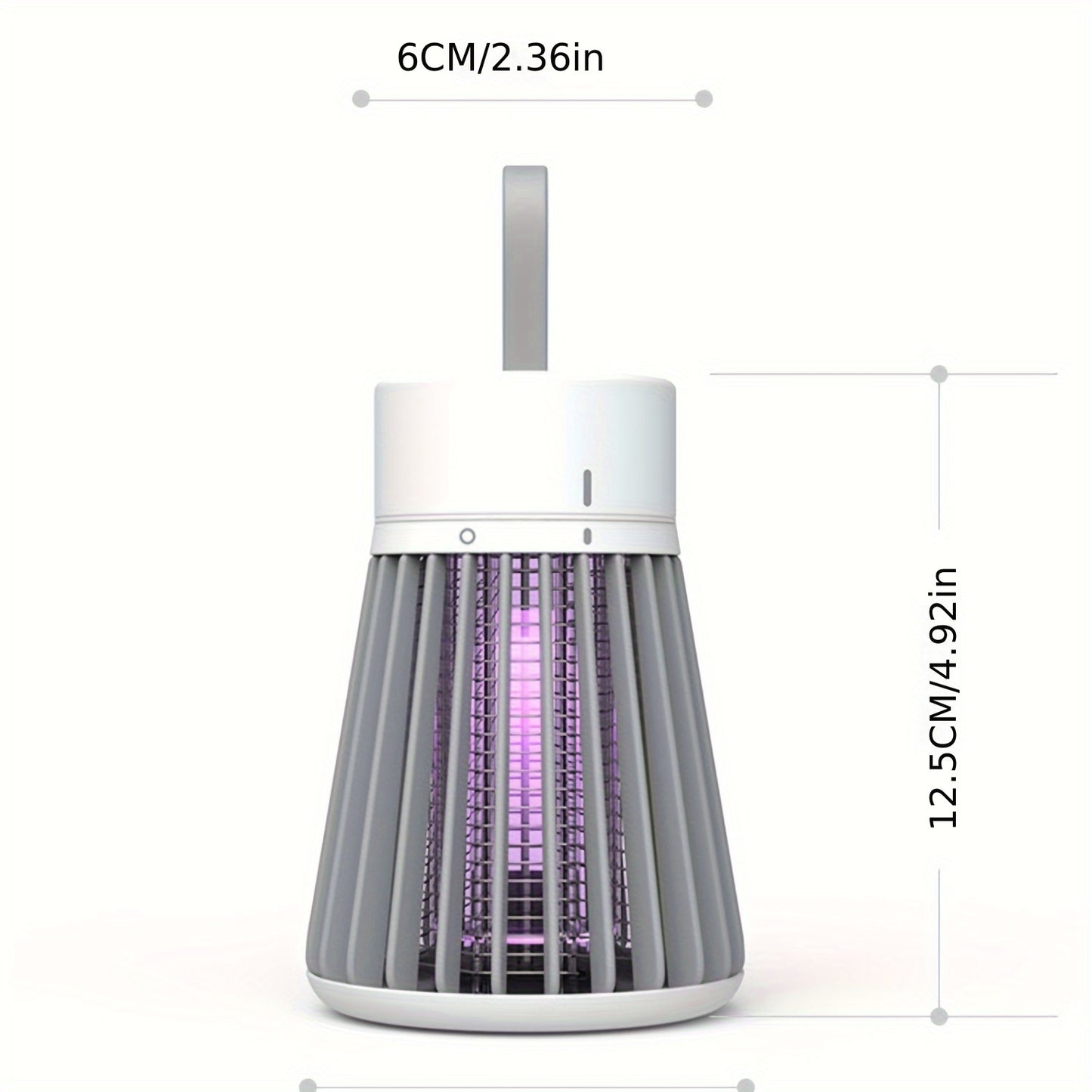 Electric Bug Zapper Lamp – Radiation-Free, Mute, USB Powered Indoor Mosquito Killer for Flies, Gnats, Moths, Fruit Flies – Includes Small Brush for Easy Cleaning