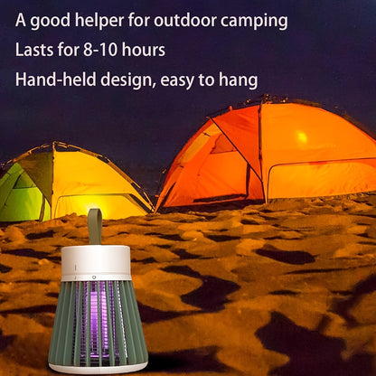 Electric Bug Zapper Lamp – Radiation-Free, Mute, USB Powered Indoor Mosquito Killer for Flies, Gnats, Moths, Fruit Flies – Includes Small Brush for Easy Cleaning