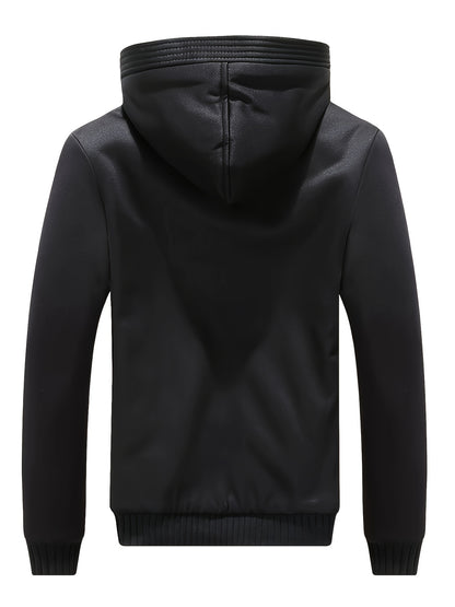 Winter Warm Fleece Zipper Hooded Jacket – Color Block Casual Hoodie – Women's Clothing