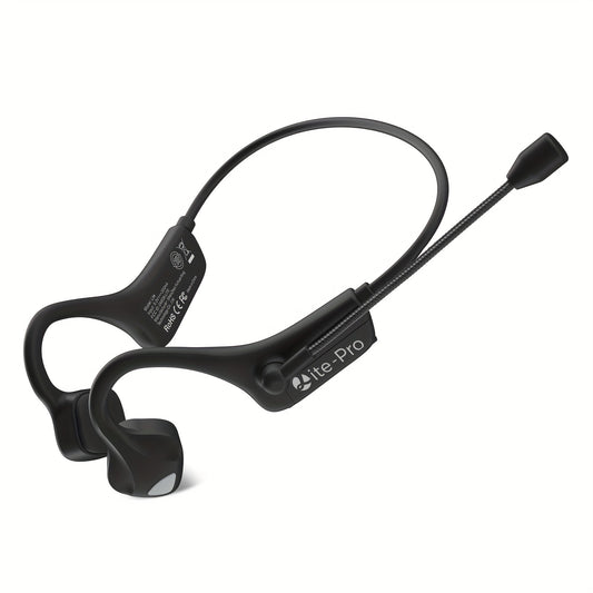 2024 Portable Bone Conduction Headphones with Mic - Adjustable Angle, High-Quality Sound for Sports, Meetings and Training