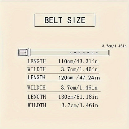 Men's Genuine Leather Belt – Automatic Buckle Cowhide Belt for Stylish Comfort