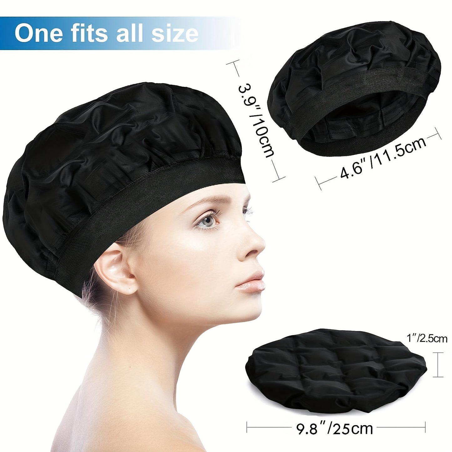 Cord-Free Deep Conditioning Hot Cap – Hair Care & Styling Steam Cap for Hot Therapy & Spa Treatment