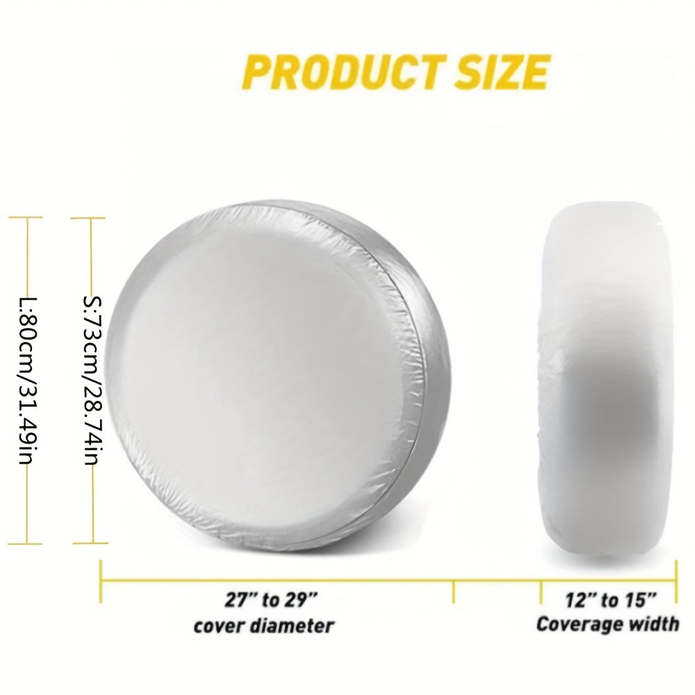 4 Pack Waterproof Tire Covers – Protect RV, Trailer, Camper Wheels from Corrosion