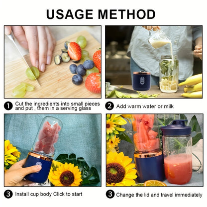 Portable Small Charging Juicer Cup – Multifunctional Household Juicer