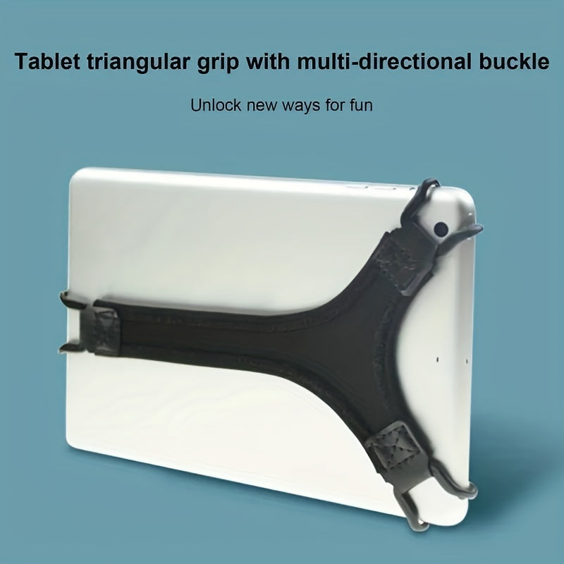 Creative iPad Tablet One-Handed Operation Fixed Belt – Fall-Proof Triangle Elastic Non-Slip Bracket