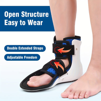 Ultra-Lightweight Airflow Ankle Support Brace – Secure-Grip, Removable Liner, Durable Protective Shell – Ideal for Fracture Rehabilitation, Metatarsal and Ligament Sprain Protection