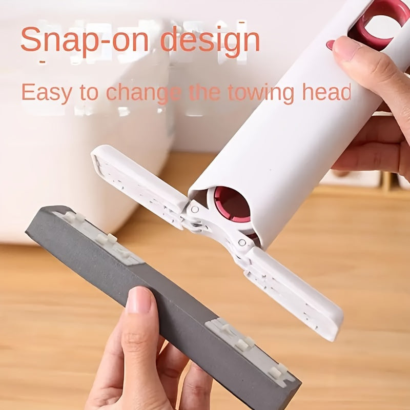 Mini Sponge Mop with Replaceable Head - Portable, Super Absorbent Cleaning Tool for Desk, Car, Bathroom and Windows