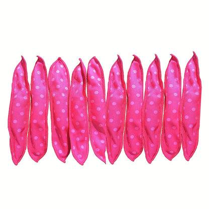 10/20/30pcs Flexible Foam Hair Curlers - No Heat Overnight Sleep Rollers for Natural Curls & Waves, Soft Polka Dot Sponge Styling Tools for Women