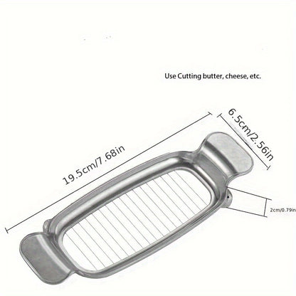 Aluminum Die Casting Cheese Wire Cutter – Multi-Use Butter and Cheese Slicer, Kitchen Utensils, Ideal for Goose Liver and Cheese Divider, Christmas Gift