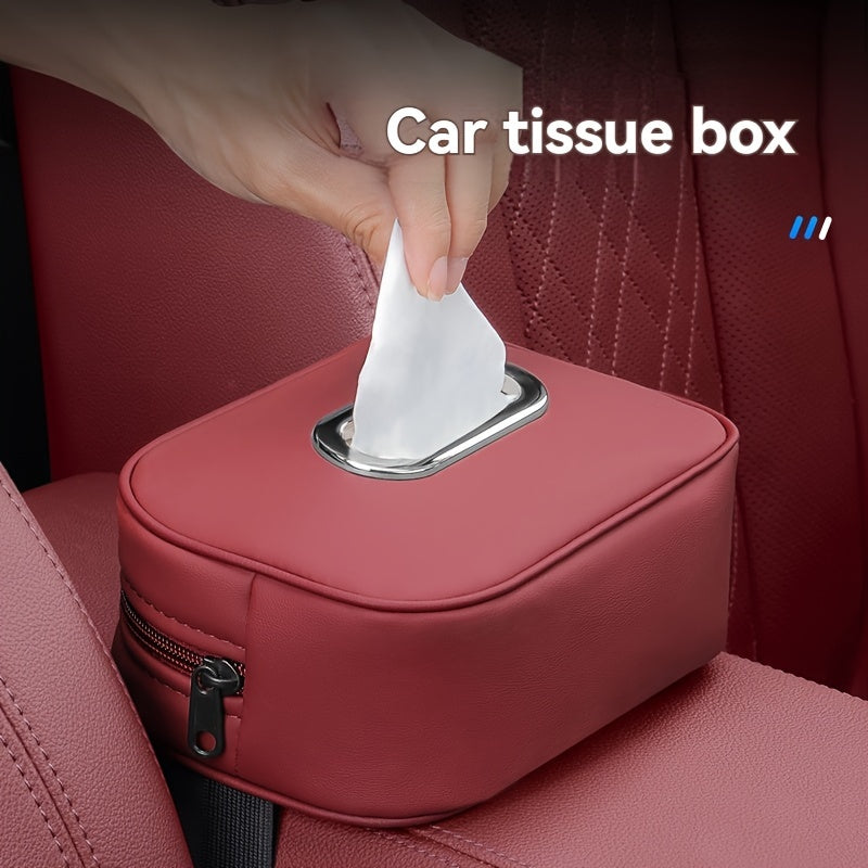 Hanging Car Napkin Holder - Armrest Box Tissue Holder for Car Interior Accessory