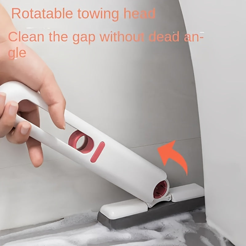 Mini Sponge Mop with Replaceable Head - Portable, Super Absorbent Cleaning Tool for Desk, Car, Bathroom and Windows