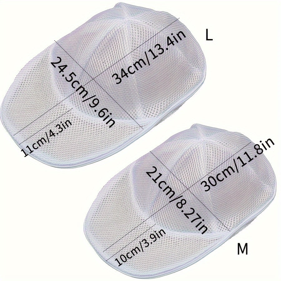 Convenient Mesh Cap Washing Bag - Ageing-Resistant, Machine Washable with Sorting Design for Safe Hat Storage