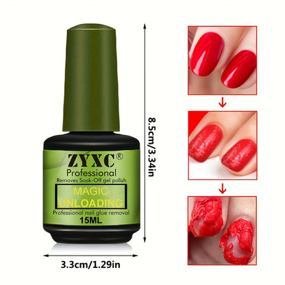 0.51oz Magic Soak-Off Nail Glue Remover – Quick Gel Polish and Nail Polish Remover