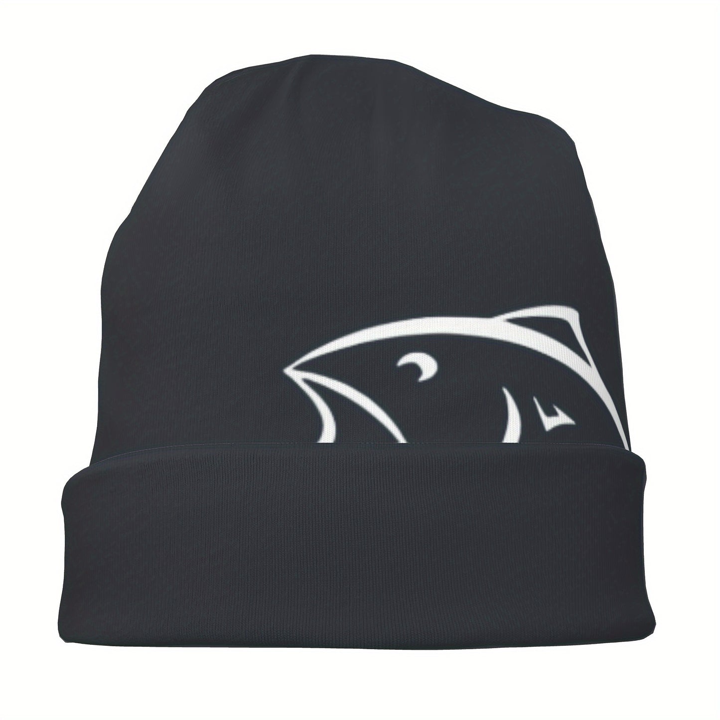 Stylish Thin Flying Fish Hat – Brimless Fitted Cap with Skull Design – Fashionable Unisex Headwear for Casual Wear