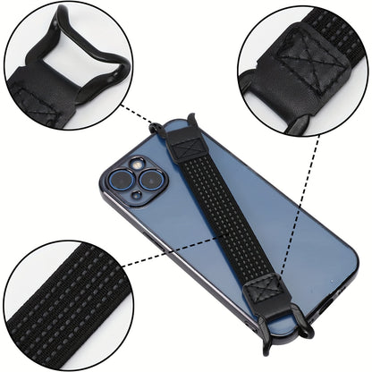 3pcs Mobile Phone Security Hand Strap Holder - Secure Grip Accessory for 5.2-7.5 Inch Smartphones