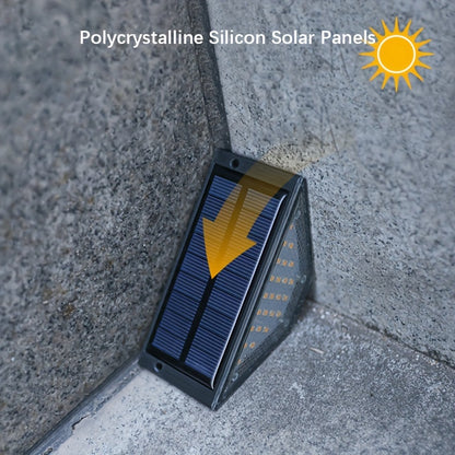 8pcs Solar LED Step Lights – Outdoor Deck and Landscape Lighting for Yard, Patio, Garden, Walkway, Driveway, Porch Decor